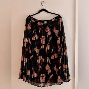 Floral Printed Midi Skirt | NWOT | Size XL